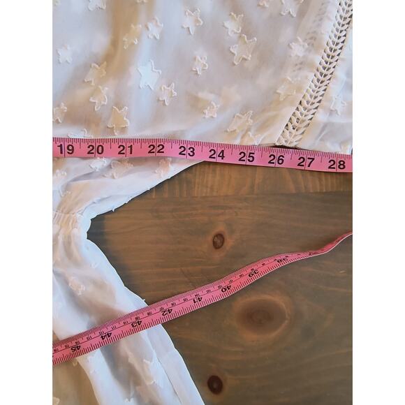 Peyton & Parker Starfish Swim Cover Dress Women's Sz XXL White Short Sleeve - Picture 7 of 14